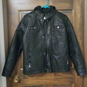 Faux Leather Moto Jacket